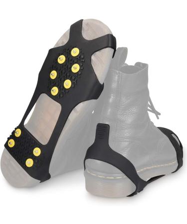 Navaris Silicone Shoe Spikes - 10 Metal Stollen for Snow & Ice Hiking - Claws for Women & Children (EU 37-40) - Buy Online on GoSupps.com