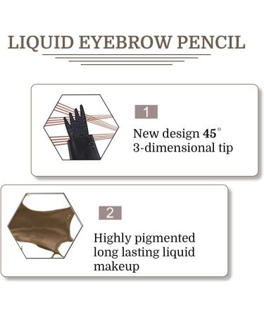 EONFAVE Eyebrow pencil 4 forks microblading eyebrow pencil waterresistant durable smudgeproof eyebrow pencil quickdrying high pigment eyebrow pencil with 4 fork tips 02 light brown - Buy Online on GoSupps.com