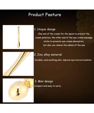 Massage Eye Cream 2 in 1 Eye Cream Skin Care Tools Remove Wrinkles Eye Fatigue Relieve Dark Circles (Gold) - Buy Online on GoSupps.com