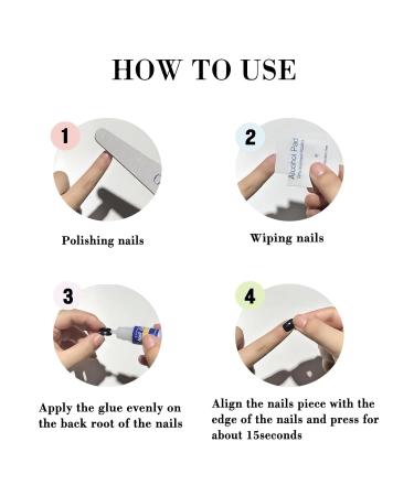 Shop Press on Nails - Long Square Purple Gradient Full Cover with Butterfly Rhinestones | Glossy False Nails Kit - A-18 Purple - Buy Online on GoSupps.com