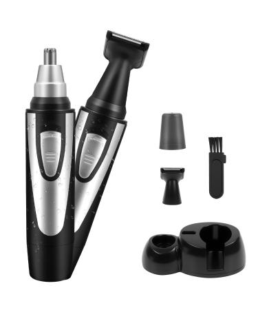 YuYuZoe nose and ear hair trimmer professional ear and nose hair trimmerBattery operatedwith LED power indicator painless eyebrow and facial hair trimmerunisex Battery not included Nose Trimmer Set B
