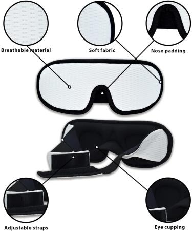 MoxySleep Sleep Mask with Nose Guard - Block Light for Better Sleep | Adjustable Comfort Strap - Buy Online on GoSupps.com
