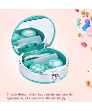 Compact Contact Lens Frame & Cute Eye Care Glasses Case | Travel Kit for Small Tools (Green) - Shop Internationally! - Buy Online on GoSupps.com