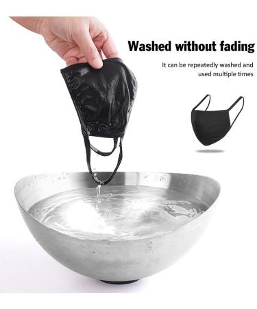 Reusable Black Cotton Face Masks - 8 Pack | Fashionable & Washable | Eco-Friendly Protection - Buy Online on GoSupps.com