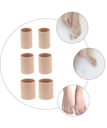 VALICLUD 12pcs Cuttable Gel Toe Caps - Toe Cushions & Finger Sleeves Set | Skin Color - 3x2.5x2.5cm - Buy Online on GoSupps.com