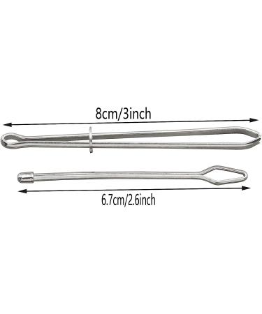 AXLIZER Stainless Steel Sewing Loop Kit - 2pcs Metal Drawstring Threader & Tweezers Set for DIY Knitting - Flexible & Durable - Buy Online on GoSupps.com