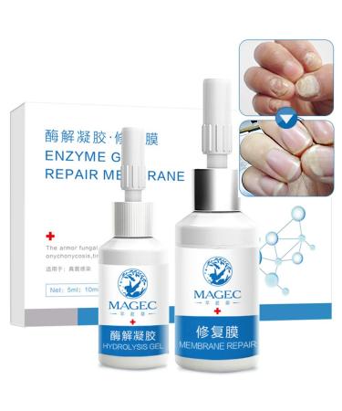 Allbesta Enzymatic Gel + Repair film Toe Nail Rescue Set Nail Care Nail Repair for Nails & Cuticles