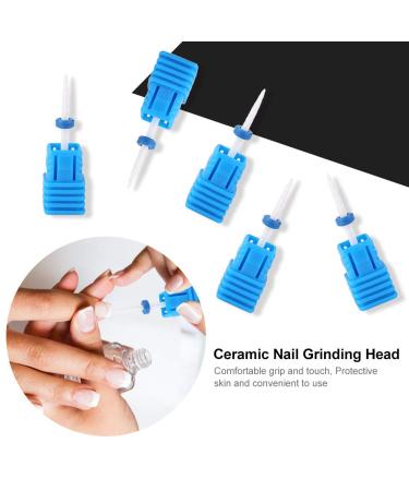 Premium Ceramic Nail Drill Bits - Professional Smooth Tip Cutters for Acrylic Nails - Safe Cuticle Clean Gel Removal - Manicure Tool (01 Fire Arrow M) - Buy Online on GoSupps.com