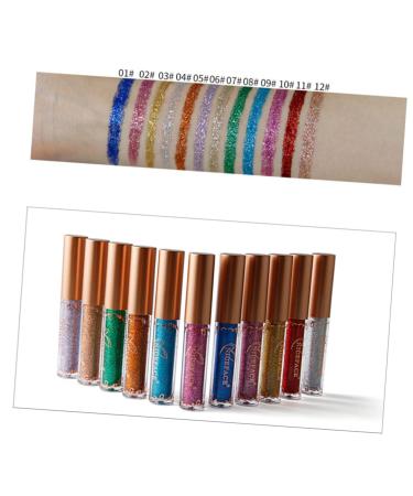 FRCOLOR Liquid Eyeliner Liquid Glitter Eyeliner Women Shadow Cosmetic Eye Shadow Highlight Miss Shimmer 1 count (Pack of 1) 10
