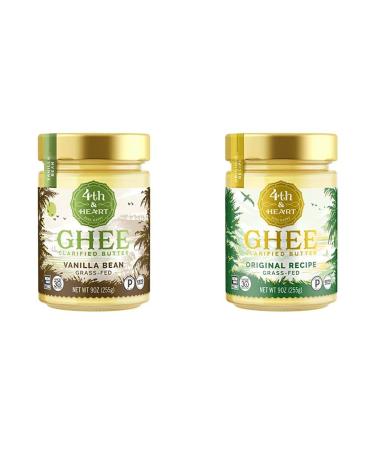 4th & Heart Ghee Clarified Butter Grass-Fed Vanilla Bean 9 oz (225 g)
