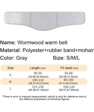 Adjustable Lumbar Vertebrae Decorative Belt - Moxa Fever Waist Protection & Physiotherapy | Gray Size M - Buy Online on GoSupps.com