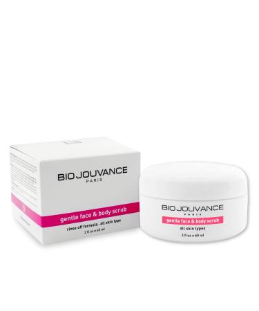 Bio Jouvance - Gentle Face & Body Polish Scrub 2oz / 60ml - For Normal/Dry/Sensitive Skin Product Line | Professional Exfoliating Face Wash | Facial Skin Care Treatment | Made in France