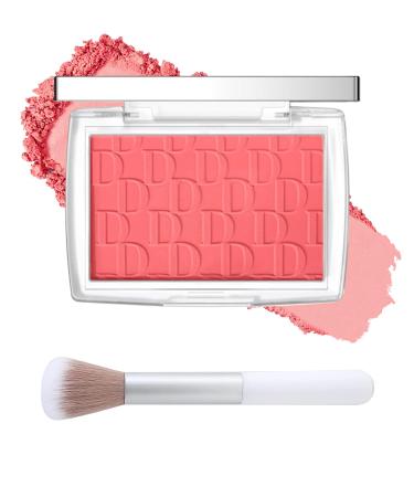 Matte Powder Blush Rosy Glow Face Blush Contour Highlight Makeup Palette High Impact Buildable Color Lightweight & Smooth Finish & Long Lasting Professional Pressed Power Blush for Cheek Cherry 015#cherry