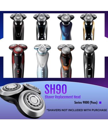 SH90 Replacement Rotary Heads for Philips Norelco Series 9000 & S8000 - Upgrade Your Shaver Blades Today - Buy Online on GoSupps.com