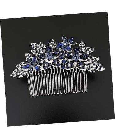 Ipetboom Dark Blue Hair Comb Wedding Headpiece Rhinestone Hair Comb Hair Accessories for Girls Hair Combs for Women Accessories Girls Hair Clips Flower Crown Wig Bride Rhinestone - Buy Online on GoSupps.com