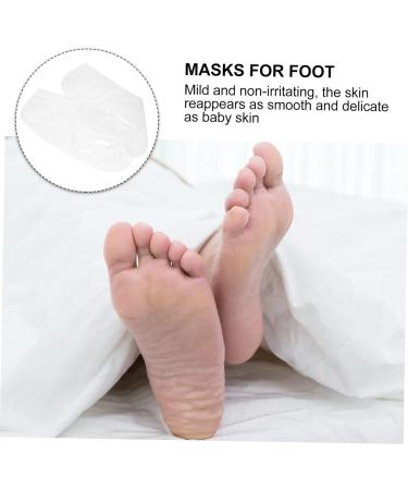minkissy 2 Pairs Footsticker Foot Foot Peel Booties Skin Peel for Feet Cracked Heel Repair Dead Skin Foot Peel Exfoliating Socks Heel Care Exfoliator White Abs Baby White medium - Buy Online on GoSupps.com