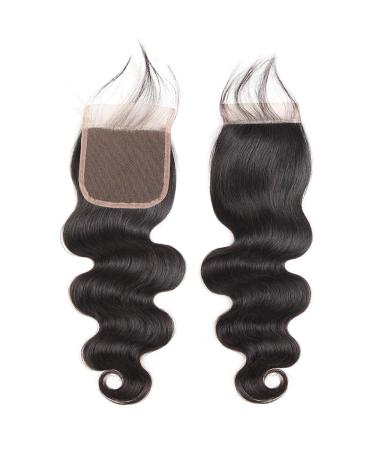 Karbalu 10A Brazilian Human Hair Body Wave 3 Bundles with Lace Closure - 100% Unprocessed Remy Human Hair Bundles - Wet and Wavy - Natural Color - 14 16 18+12 - Buy Online on GoSupps.com