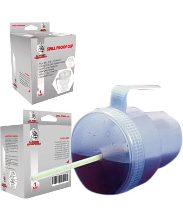 Dr. Bone's Therapeutics 200ml Kennedy Cup - Spillproof Adult Sippy Cup with Handle & Secure Lid - Ideal for Hot & Cold Liquids - No Spill Design - Daily Living Aid for Disabled Elderly - Buy Online on GoSupps.com