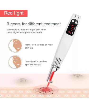 Stylo Picoseconde Stylo Plasma Lumi Re Rouge/Bleue pour Liminer Les Taches De Rousseur Les Cicatrices Les Tatouages Les Taches Brunes avec Lunettes Red - Buy Online on GoSupps.com