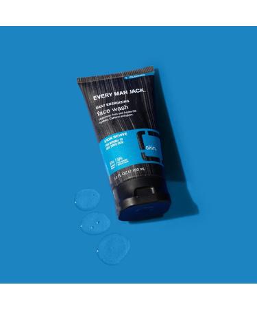 Every Man Jack Daily Energizing Face Wash for Men - Deeply Cleanse Moisturize and Revive Dry Tired Skin with Hyaluronic Acid and Caffeine - 148 mL Men's Face Wash - Twin Pack - Buy Online on GoSupps.com