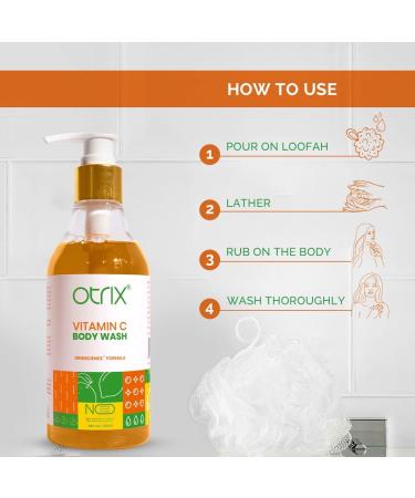 Vitamin C Body Wash - Antioxidant-Rich Hydrating Shower Gel for Radiant Skin - Unisex 290ml - Buy Online on GoSupps.com