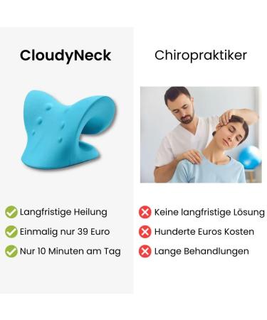 Buy SWZEC Cloudy Neck Lefaya Original Neck Stretcher | Best Orthopedic Test Winner | Blue - International Shipping - Buy Online on GoSupps.com
