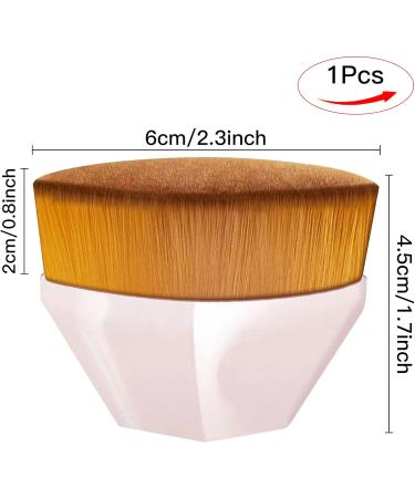 Multifunctional Pink Foundation Makeup Brush for Flawless Liquid and Powder Blending - Buy Online on GoSupps.com