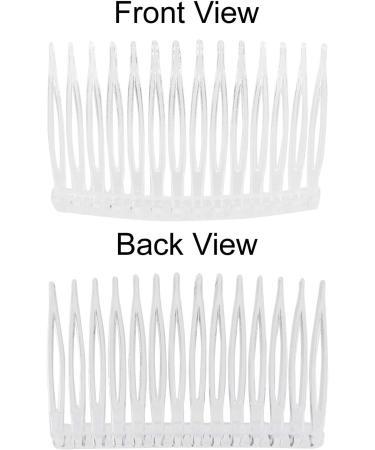 20 Pack Transparent Small Plastic Side Combs & Hairpins - Perfect for Brides Weddings DIY Headgear & French Twist Updos - Buy Online on GoSupps.com