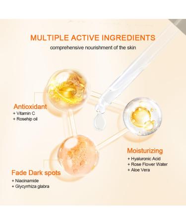 Buy NEUTRIHERBS Vitamin C Serum with Hyaluronic Acid - Anti-Aging Brightening Facial Serum for Daily Skincare - 1 fl oz - Buy Online on GoSupps.com