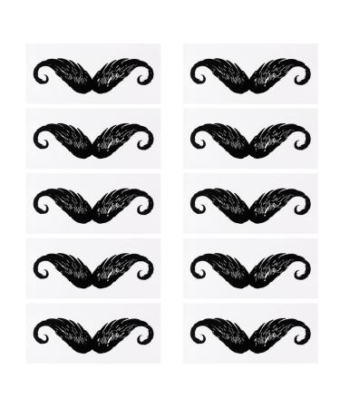 10pcs Nose Wax Mustache Stickers Beard Nose Eyebrow Facial Hair Removal Stickers Waxing Mustache Protectors Mustache Guard Sticker for Men