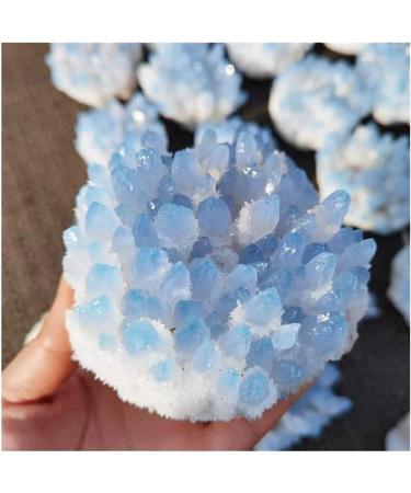 Crystal Rough Blue Ghost Phantom Quartz Crystal Cluster Specimen (Size : 500-600g) - Buy Online on GoSupps.com