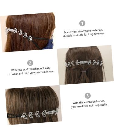 Frcolor Rhinestone Ear Bracket Clips - Adjustable Mask Ear Hooks & Face Mask Extensions for Comfort & Style - International Shipping Available - Buy Online on GoSupps.com
