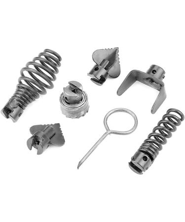 Drain Cleaner Combination Cutter Head Set | Steel Cutting Head Set Combination Drain Cleaner Tool - Cutter Head Drain Cleaner Complete and Sturdy for Living Room Kitchen Hotels Skoulazeo - Buy Online on GoSupps.com