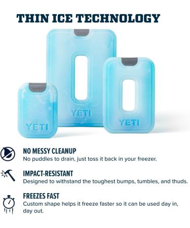 YETI Thin ICE Large Reusable Cooler Ice Pack - Refreezable, Long-lasting - Buy Online on GoSupps.com