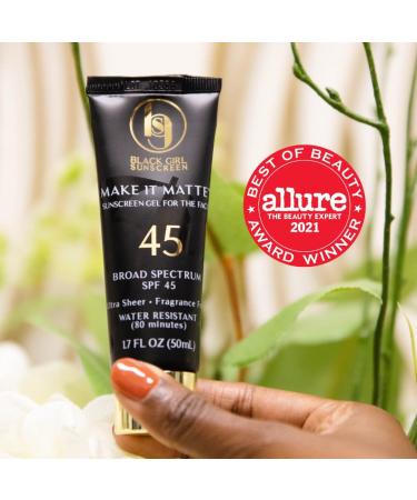 BlackGirlSunscreen Make It Matte SPF 45 Sunscreen 1.7 FL OZ - Buy Online on GoSupps.com