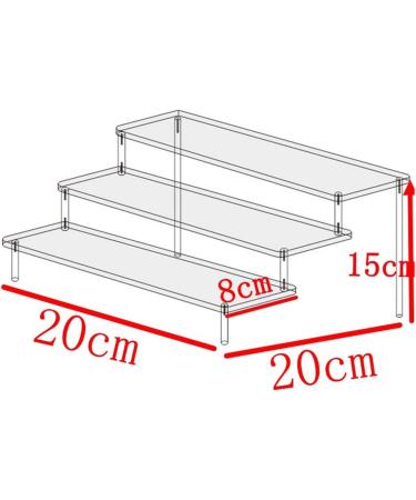 Premium Waoceo Acrylic Glasses Stand - Multi-Storey Jewelry & Sunglasses Rack | 20cm | Handcrafted Black Organizer for Watches - Buy Online on GoSupps.com