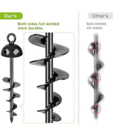 Lifeswell 15-Inch Dog Tie Out Stake & 30ft Heavy Duty Stainless Steel Chain for Dogs up to 125lbs | Perfect for Courtyard & Camping - Buy Online on GoSupps.com