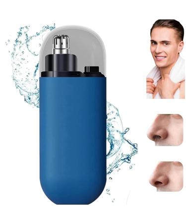 Portable Nose Hair Trimmer 2024 Premium Pikapipy Nose Trimmer Portable Nose Hair Trimmer Painless & Precision Electric Nose Shaver (Blue)