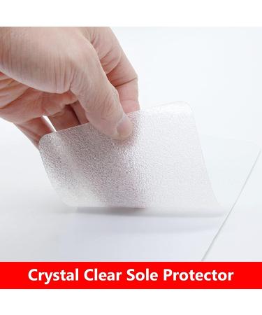 Crystal Clear Shoe Sole Protectors - 2 Pairs (6.0 4.0 Clear) | Bottom Shoe Protector for Heels - Buy Online on GoSupps.com