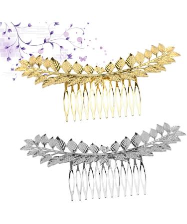 FRCOLOR Tiara Accessories foliage shaped hair comb retro hair comb alloy hair comb women hair comb vintage hair comb hair accessories Comb Hair Toppers - Buy Online on GoSupps.com