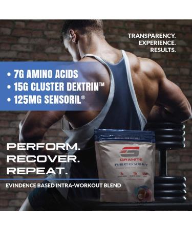 Granite Recovery Intra-Workout (Watermelon) for Max Performance & Muscle Growth | Enhanced Recovery & Stress Relief | Essential Amino Acids + Cluster Dextrin + Sensoril | Gluten & Soy Free | Made in USA - Buy Online on GoSupps.com
