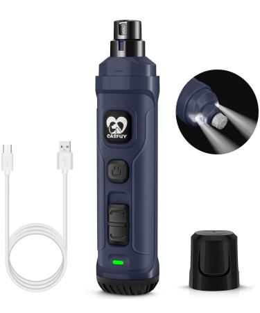 Casfuy claw grinder for dogs with 2 LED lights-2 speeds quiet powerful powerful electrical claw cutters for small medium-sized dogs and cats navy blue - Buy Online on GoSupps.com