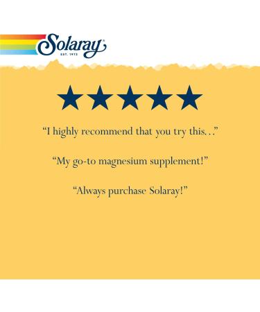 Solaray Magnesium 200 mg - 100 Vegan Capsules for Optimal Health - Buy Online on GoSupps.com