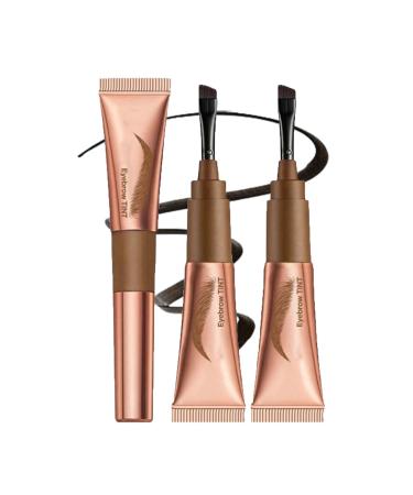 2pcs Eyebrow Gel Tint Peel Off Water Resistant Durable Transfer Proof Long Lasting Transfer Proof Eyebrow Gel Lasts 3 Days Mud Resistant 02