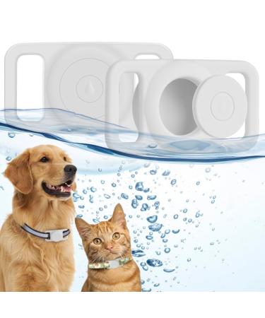 Ainiv silicone protection case waterproof protective cover for Airtag compatible with Apple Airtag GPS Finder dog collar pet loop holder for airtdays tracking finder dogs and cat pet accessories white water festival