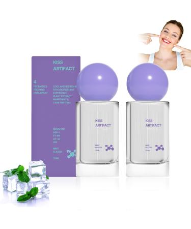 2Pcs Probiotic Oral Spray for Long-Lasting Freshness, Alcohol-Free Oral Spray with Probiotics for Breath Care, Cool Breath Probiotic Spray, Convenient Travel-Sized Breath Spray (20ml/0.68oz)