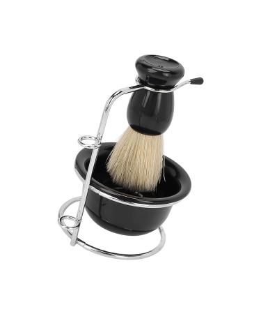 Premium Manual Shaving Brush Set for Men | Soft Nylon Hair & Large Foam Bowl | Space Saving Design | Facial Care Essentials - Buy Online on GoSupps.com
