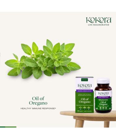 kokora Oil of Oregano Supercritical CO2 Extract Immune Support Supplement Organic Oregano Leaf 50mg Carvacrol Vegan & Gluten Free 60 Liquid Capsules - Buy Online on GoSupps.com
