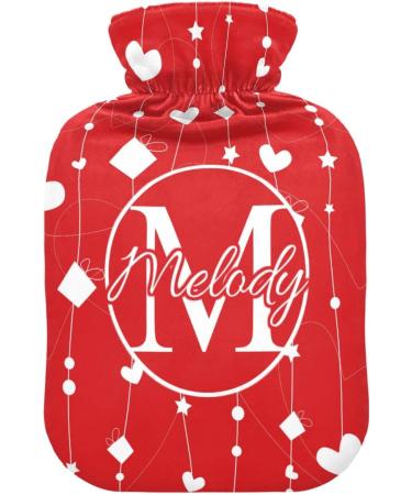 Personalized Heart Hot Water Bottle for Pain Relief | Individual Valentine's Day Gift - 1L Neck Shoulder & Feet Comfort - Buy Online on GoSupps.com