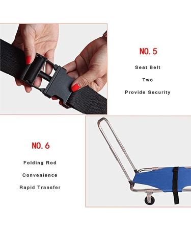 Portable Pushable Rescue Stretcher 4 Wheel Aluminum Alloy Folding Stretcher Simple Stair Wheeled Towing Stretcher for Fire Rescue - Buy Online on GoSupps.com